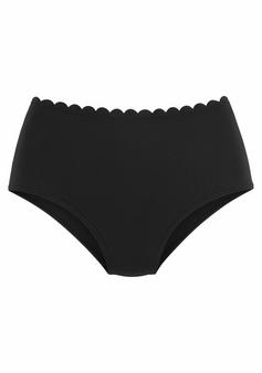 Lascana Highwaist-Bikini-Hose Bikini Hose Damen schwarz