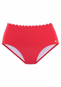 Lascana Highwaist-Bikini-Hose Bikini Hose Damen - rot