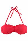 Lascana Bandeau-Bikini-Top Bikini Oberteil Damen - rot