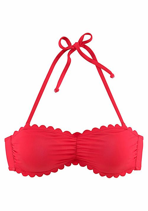 Lascana Bandeau-Bikini-Top Bikini Oberteil Damen
