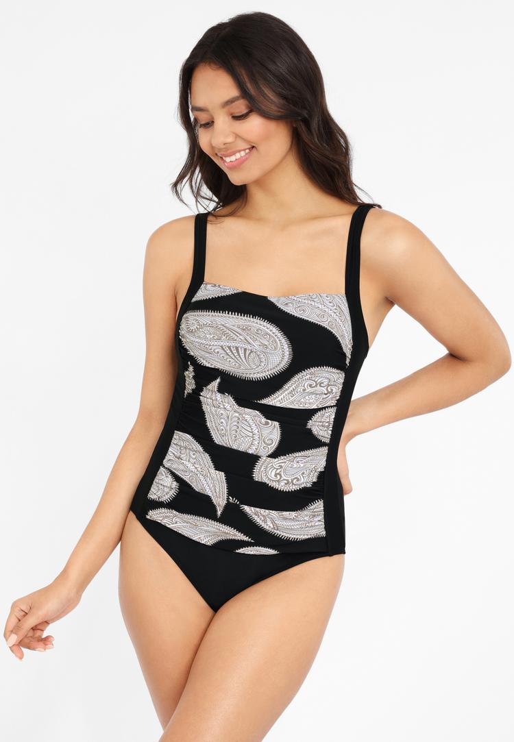 Lascana Lascana Badeanzug Badeanzug Damen - schwarz-bedruckt - 1 | SportScheck