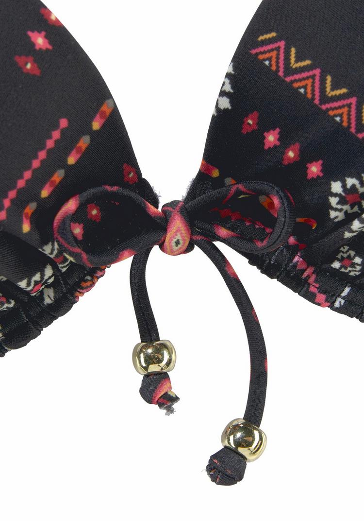 Buffalo Buffalo Push-Up-Bikini Bikini Set Damen - schwarz-bedruckt - 0 | SportScheck