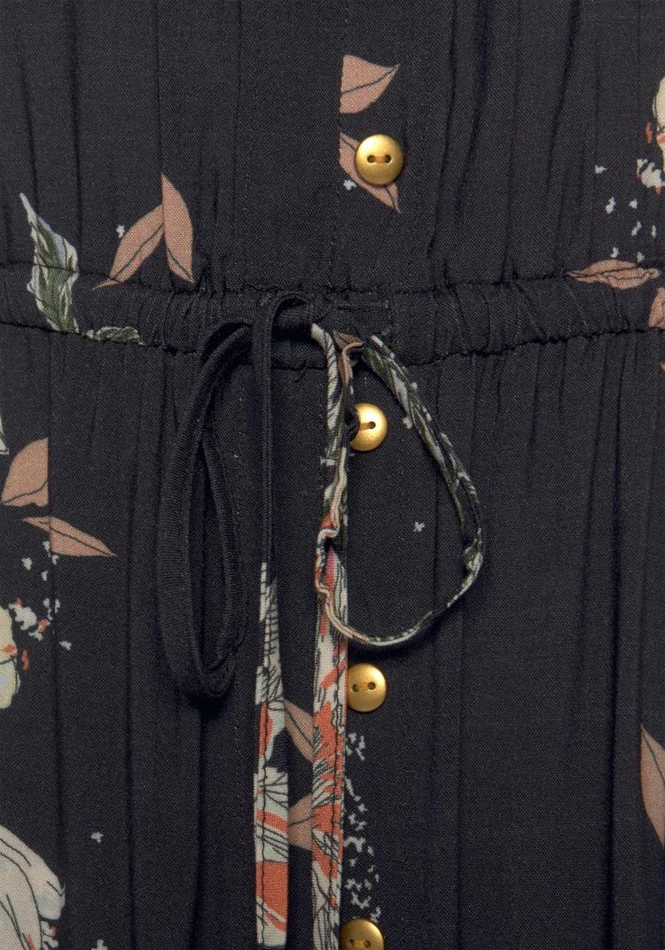 Lascana Lascana Maxikleid Maxikleid Damen - schwarz-bedruckt - 0 | SportScheck