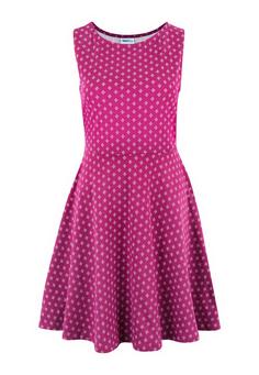 BEACH TIME Strandkleid Trägerkleid Damen bordeaux weiß