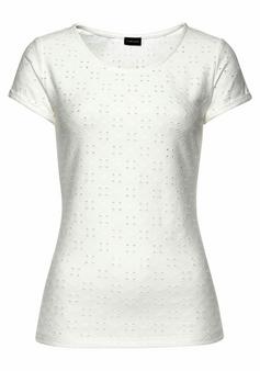 Lascana Strandshirt T-Shirt Damen wei&szlig;