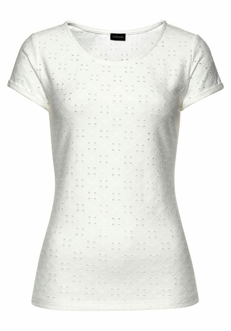 Lascana Lascana T-Shirt T-Shirt Damen - wei&szlig; - 0 | SportScheck
