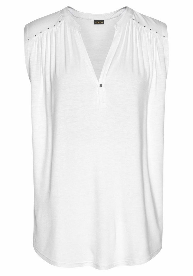 Lascana Lascana Tanktop Tanktop Damen - wei&szlig; - 0 | SportScheck