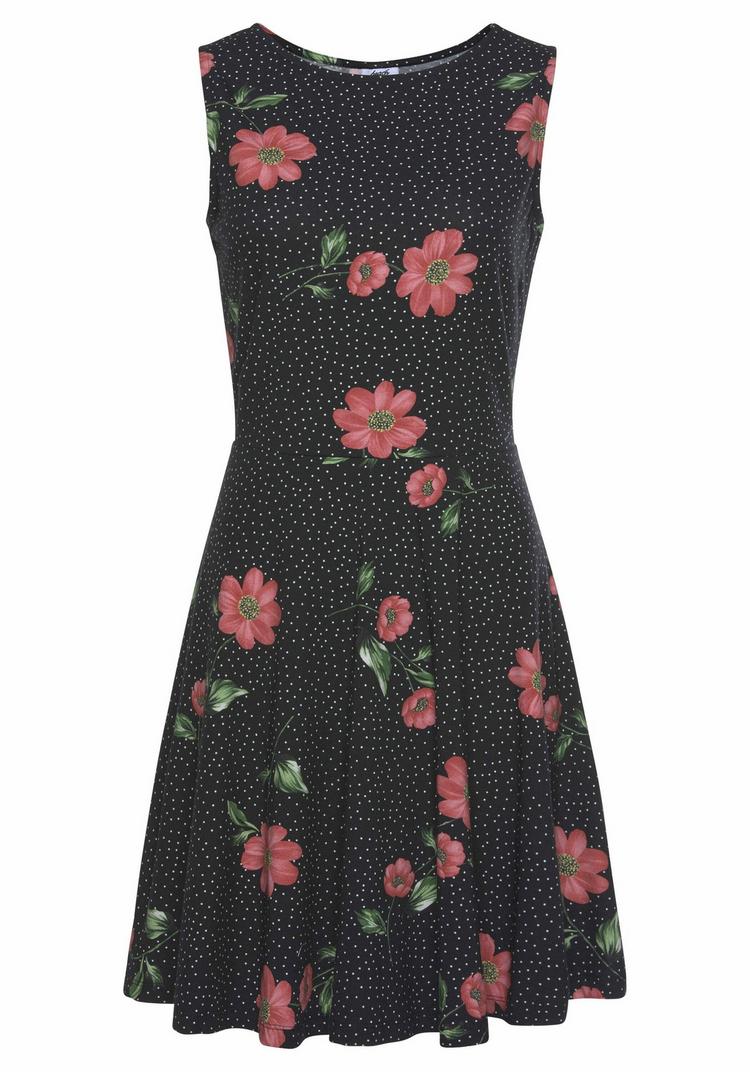 BEACH TIME BEACH TIME Strandkleid Tr&auml;gerkleid Damen - schwarz-rot - 0 | SportScheck