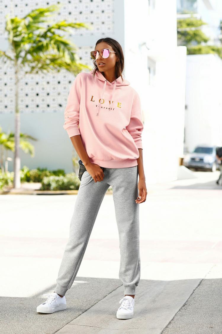 Buffalo Buffalo Kapuzensweatshirt Hoodie Damen - hellrosa - 1 | SportScheck