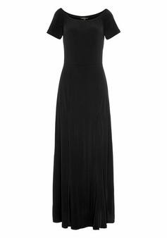 Rückansicht von Lascana Maxikleid Maxikleid Damen schwarz