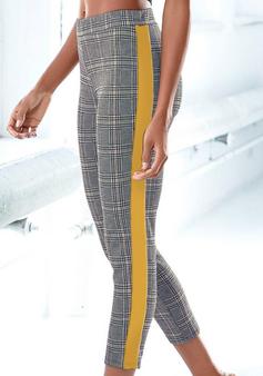 Rückansicht von Bench 7/8-Leggings Leggings Damen kariert-curry