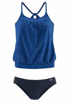 VENICE BEACH Tankini Bikini Set Damen marine-blau