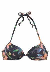 Lascana Push-Up-Bikini-Top Bikini Oberteil Damen - anthrazit