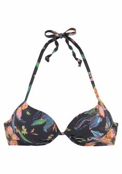 Lascana Push-Up-Bikini-Top Bikini Oberteil Damen anthrazit