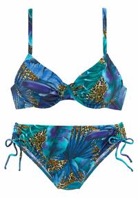 Lascana B&uuml;gel-Bikini Bikini Set Damen - blau