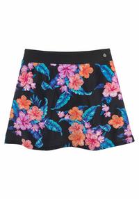 Lascana Bade-Rock Bikini Hose Damen - schwarz-bedruckt-bunt