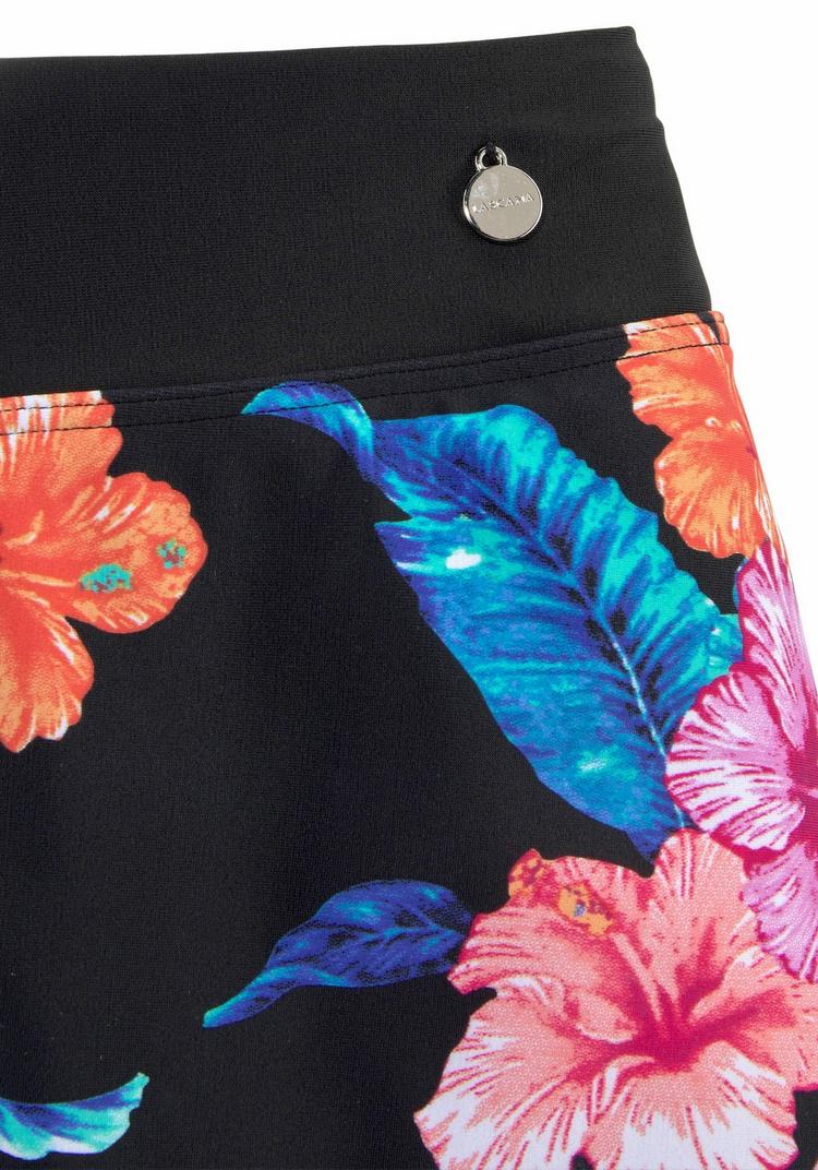 Lascana Lascana Bade-Rock Bikini Hose Damen - schwarz-bedruckt-bunt - 0 | SportScheck