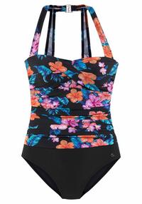 Lascana Badeanzug Badeanzug Damen - schwarz-bedruckt-bunt