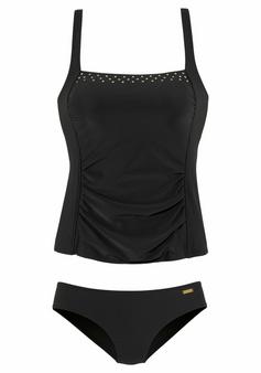 Lascana Tankini Bikini Set Damen schwarz