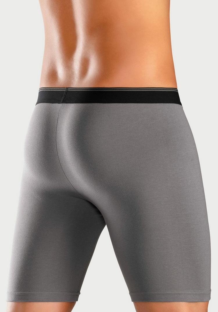 Buffalo Buffalo Langer Boxer Unterhose Herren - blau - grau - navy - 1 | SportScheck