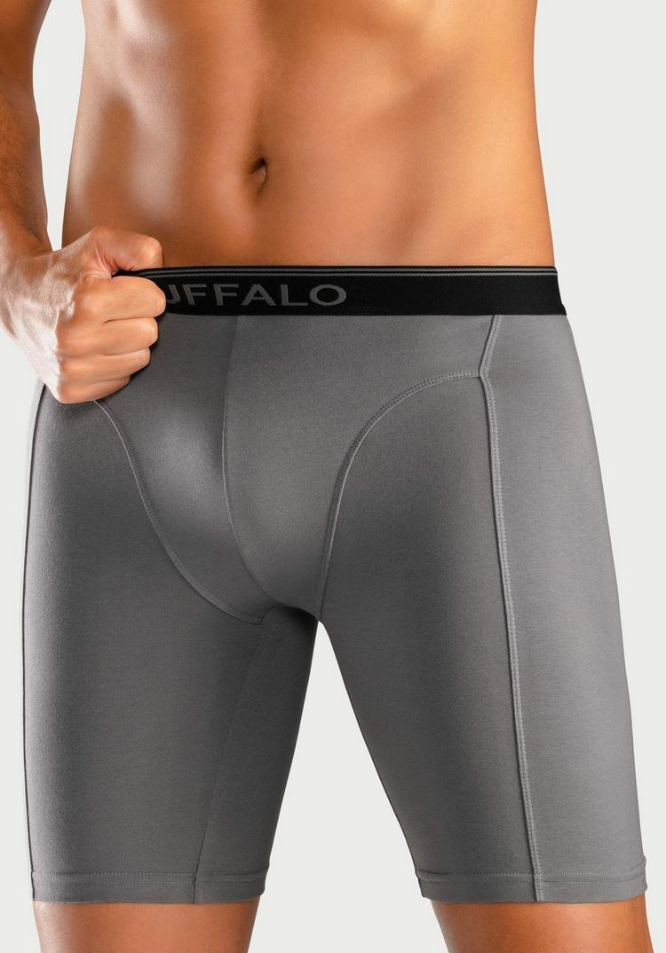 Buffalo Buffalo Langer Boxer Unterhose Herren - blau - grau - navy - 0 | SportScheck