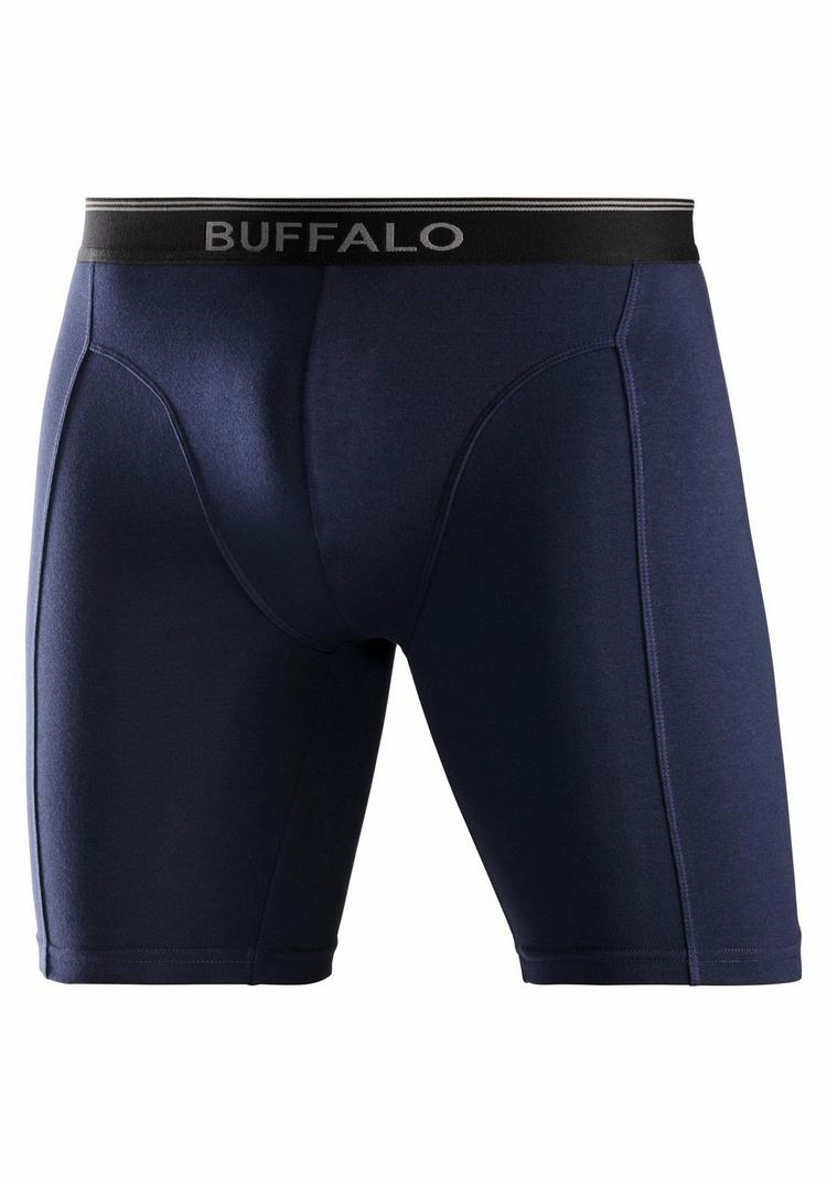 Buffalo Buffalo Langer Boxer Unterhose Herren - blau - grau - navy - 2 | SportScheck