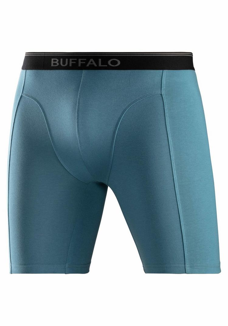 Buffalo Buffalo Langer Boxer Unterhose Herren - blau - grau - navy - 4 | SportScheck