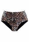 Lascana Highwaist-Bikini-Hose Bikini Hose Damen - braun-bedruckt