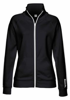 Bench Sweatjacke Sweatjacke Damen schwarz-weiß