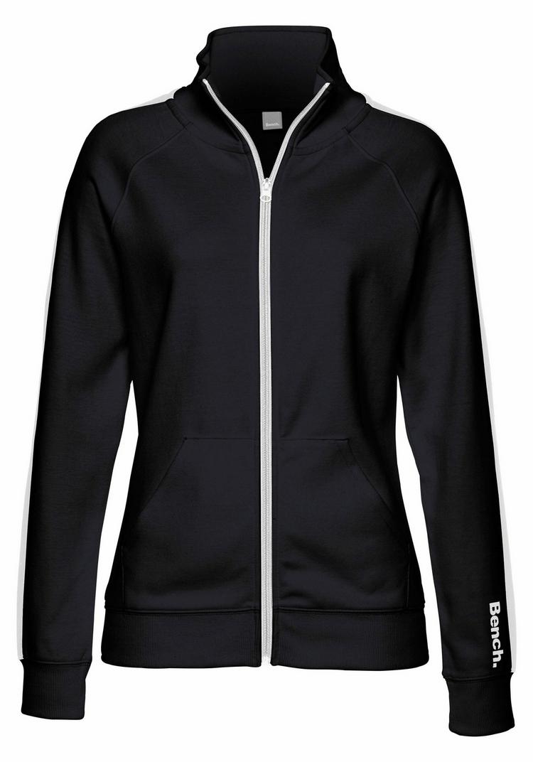 Bench Bench Sweatjacke Sweatjacke Damen - schwarz-wei&szlig; - 0 | SportScheck
