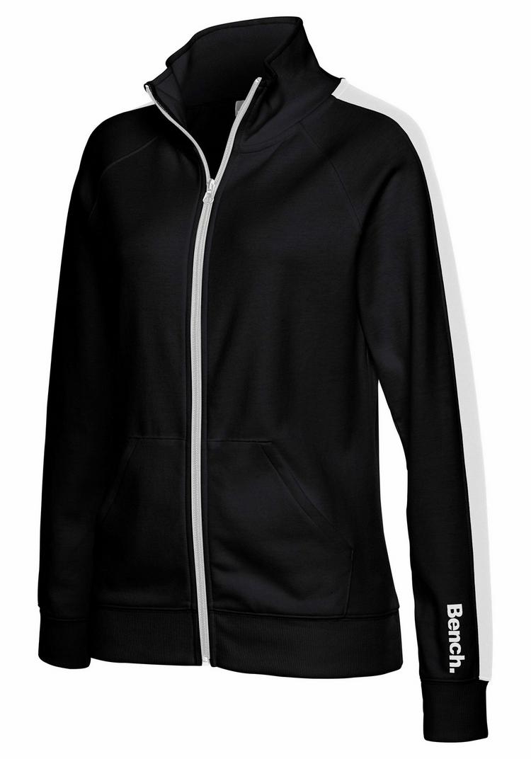Bench Bench Sweatjacke Sweatjacke Damen - schwarz-wei&szlig; - 2 | SportScheck