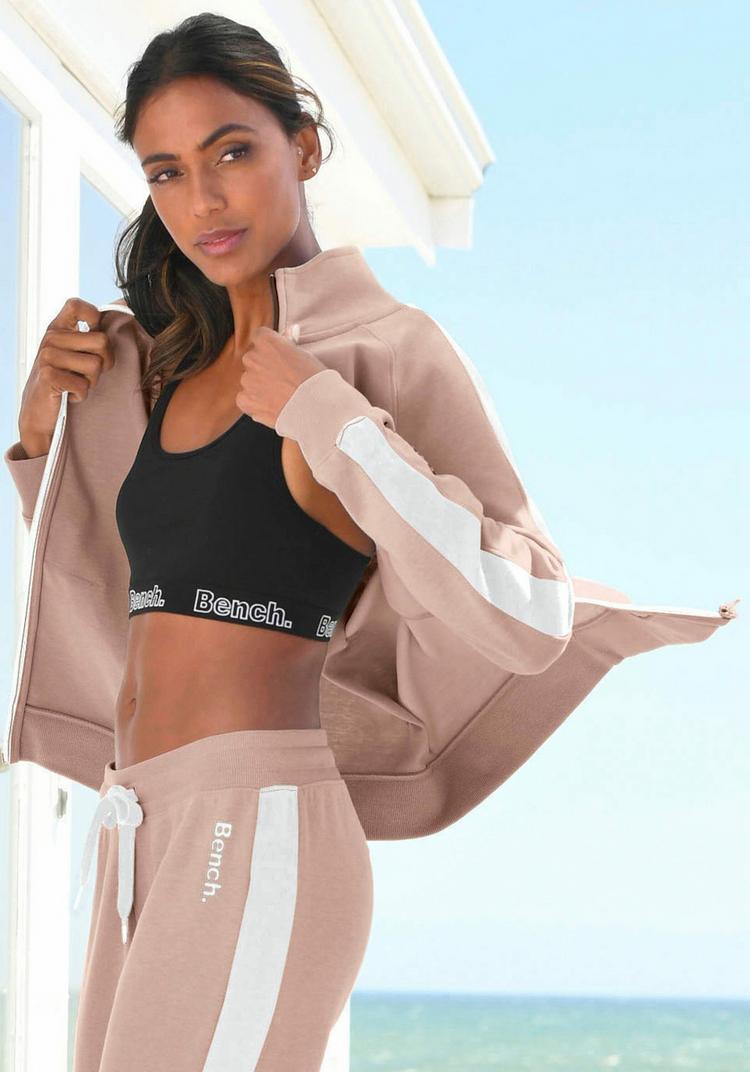 Bench Bench Sweatjacke Sweatjacke Damen - beige - wei&szlig; - 0 | SportScheck