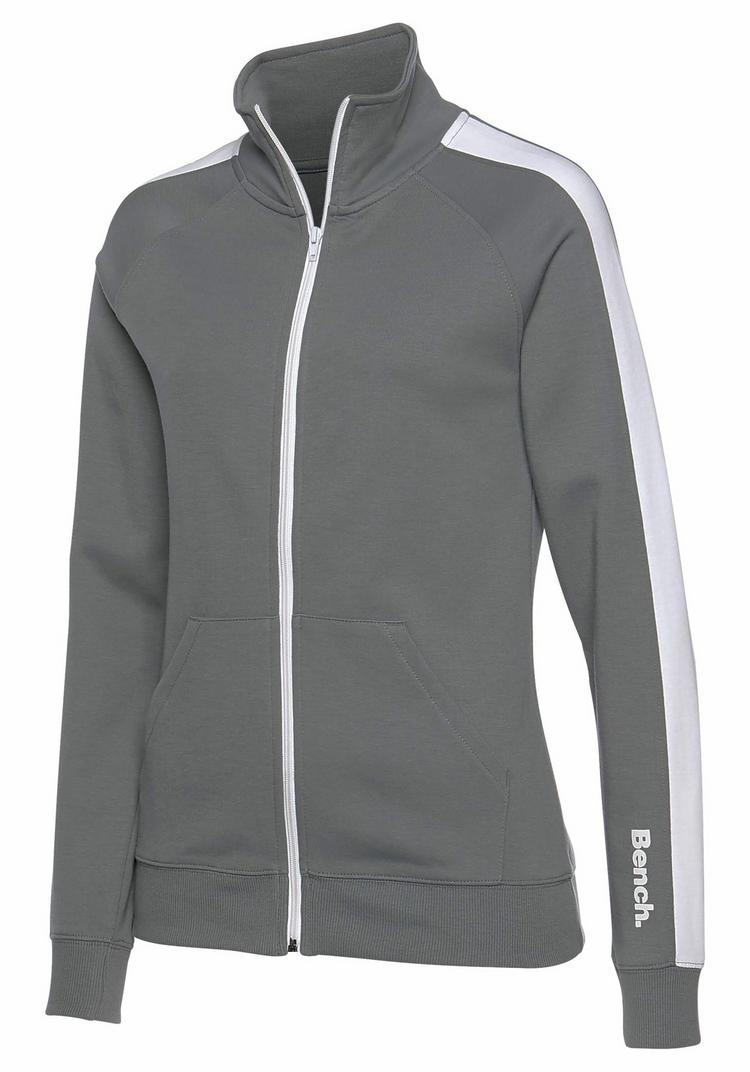 Bench Bench Sweatjacke Sweatjacke Damen - stone-wei&szlig; - 1 | SportScheck