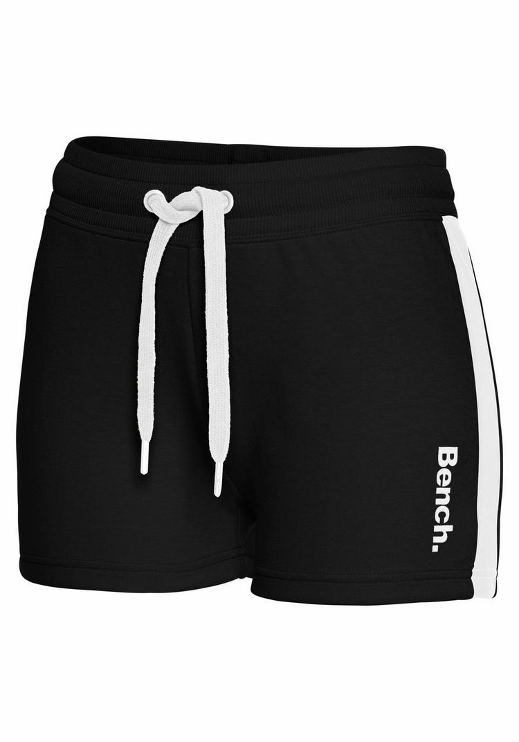 Bench Bench Relaxshorts Sweatshorts Damen - schwarz-wei&szlig; - 0 | SportScheck