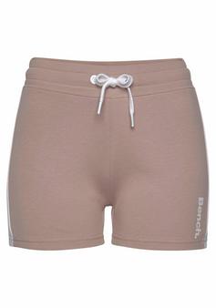 Bench Relaxshorts Sweatshorts Damen beige-weiß