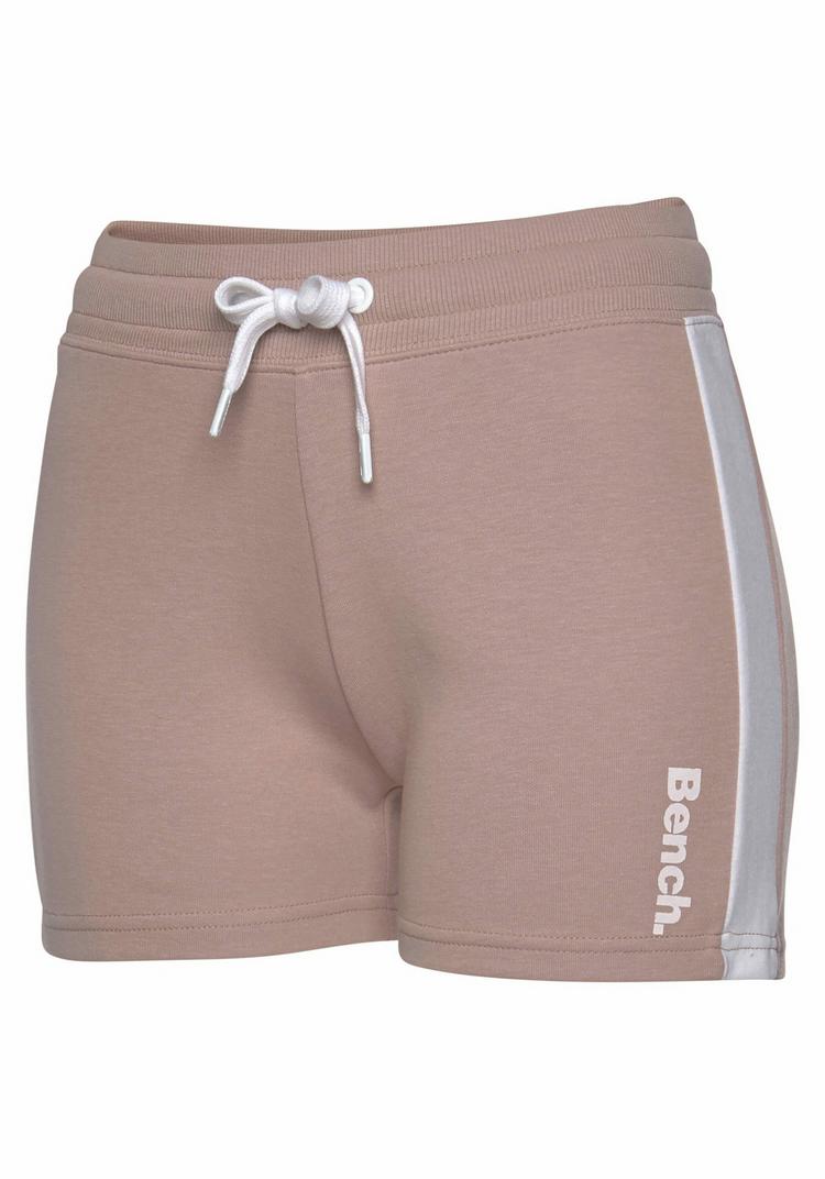 Bench Bench Relaxshorts Sweatshorts Damen - beige - wei&szlig; - 1 | SportScheck