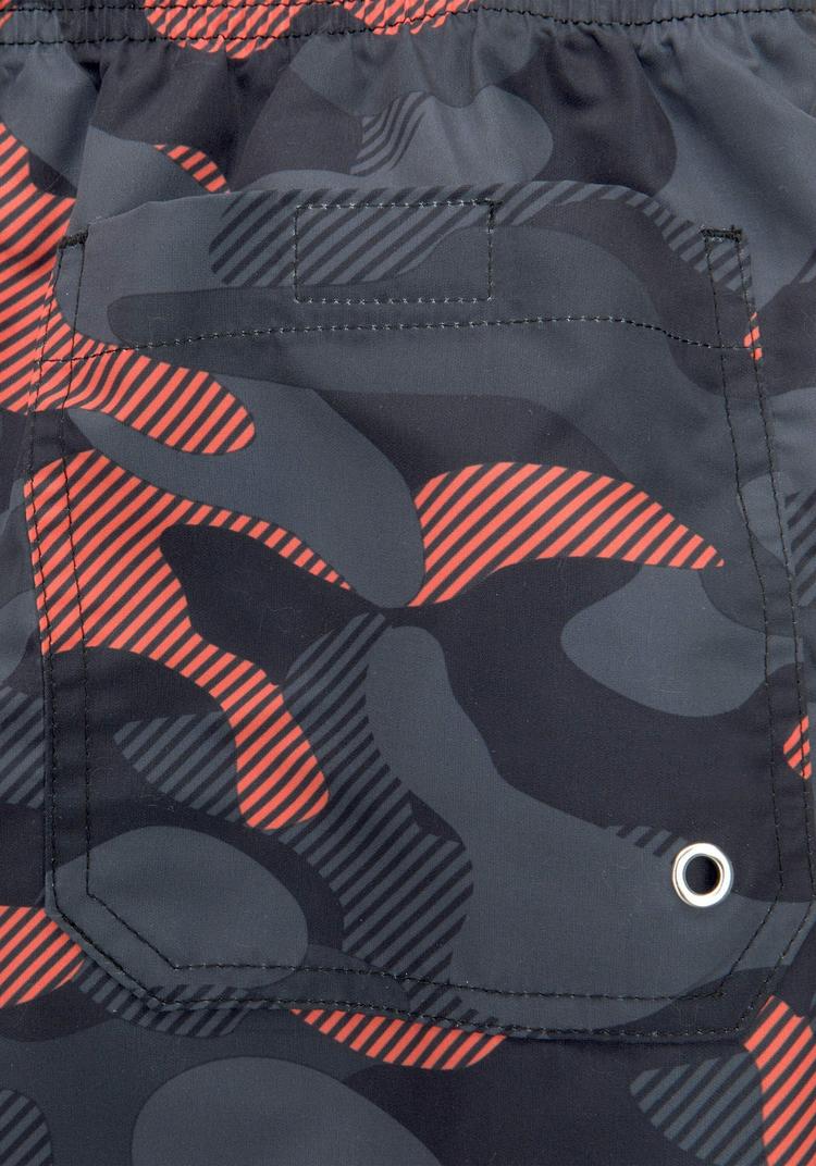 Bench Bench Badeshorts Badehose Herren - schwarz-orange - 0 | SportScheck