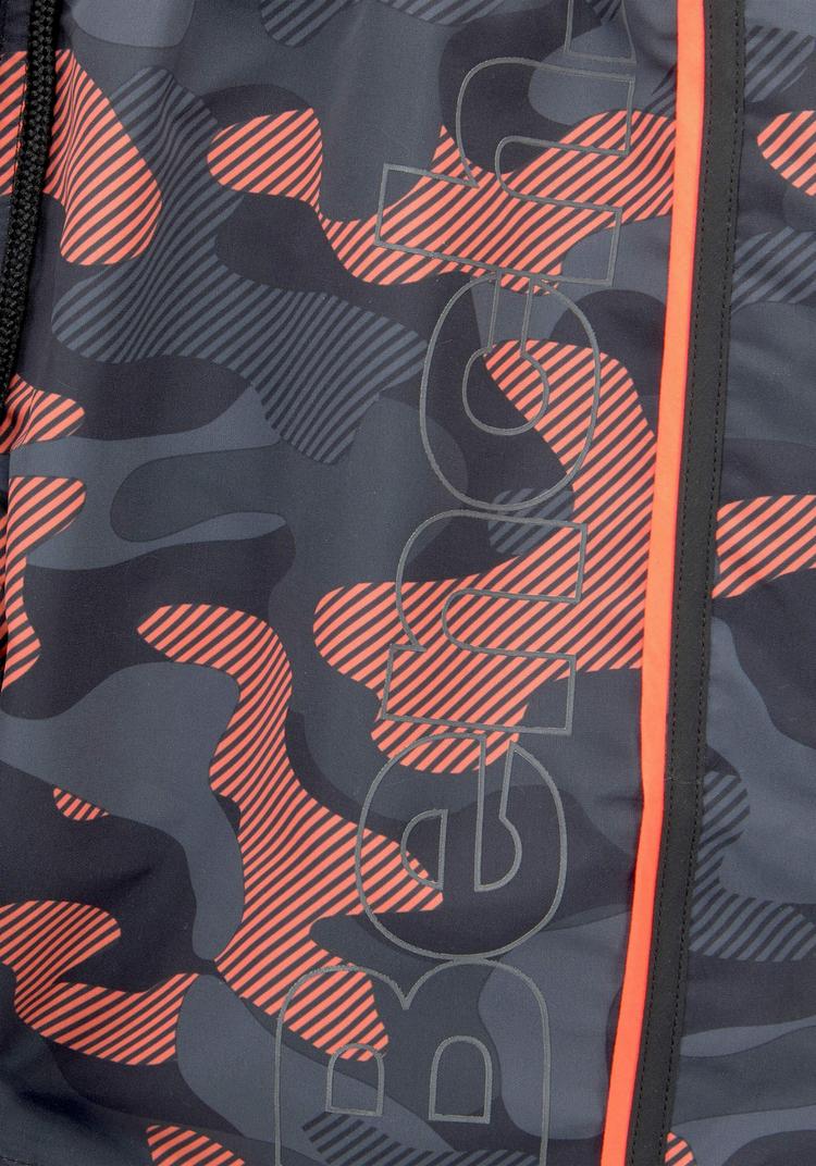 Bench Bench Badeshorts Badehose Herren - schwarz-orange - 1 | SportScheck