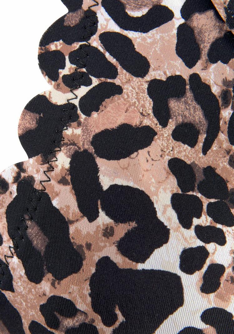 Lascana Lascana B&uuml;gel-Bikini-Top Bikini Oberteil Damen - braun-bedruckt - 1 | SportScheck