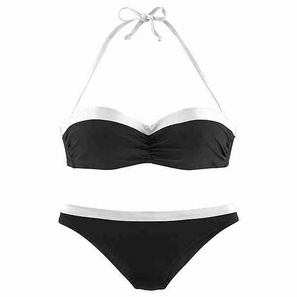 Lascana Bikini Set Damen schwarz-weiß