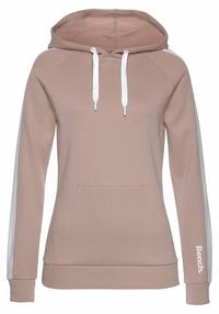Bench Kapuzensweatshirt Hoodie Damen - beige - wei&szlig;
