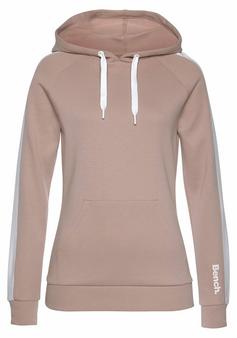 Bench Kapuzensweatshirt Hoodie Damen beige-weiß