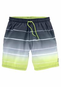 Bench Badeshorts Badehose Herren - grau-gelb