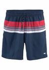 KangaROOS Badeshorts Badehose Herren - marine-rot