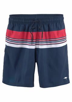 KangaROOS Badeshorts Badeshorts Herren marine-rot