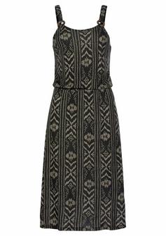 Lascana Jerseykleid Jerseykleid Damen schwarz-creme-bedruckt