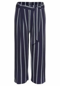 Lascana Culotte Printhose Damen marine-weiß-gestreift