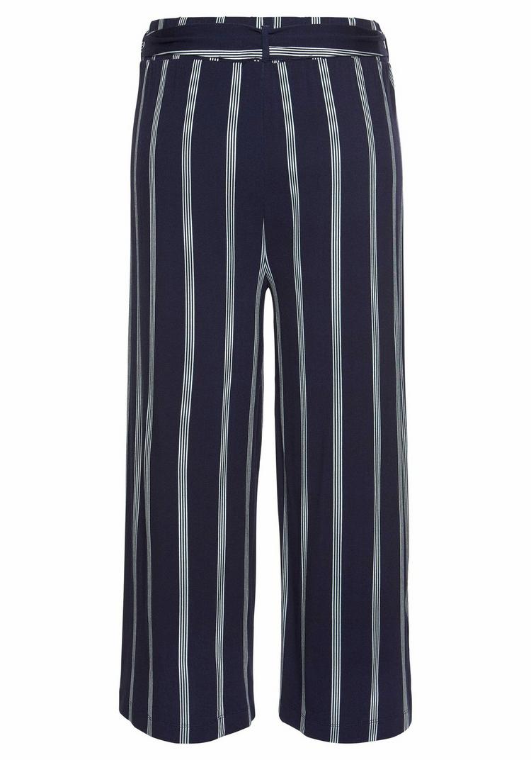 Lascana Lascana Culotte Printhose Damen - marine-wei&szlig;-gestreift - 0 | SportScheck