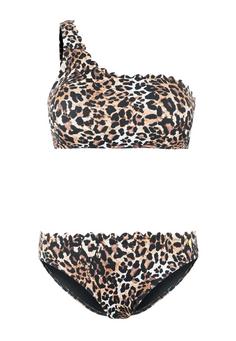 Lascana Bustier-Bikini-Top Bikini Oberteil Damen braun-bedruckt