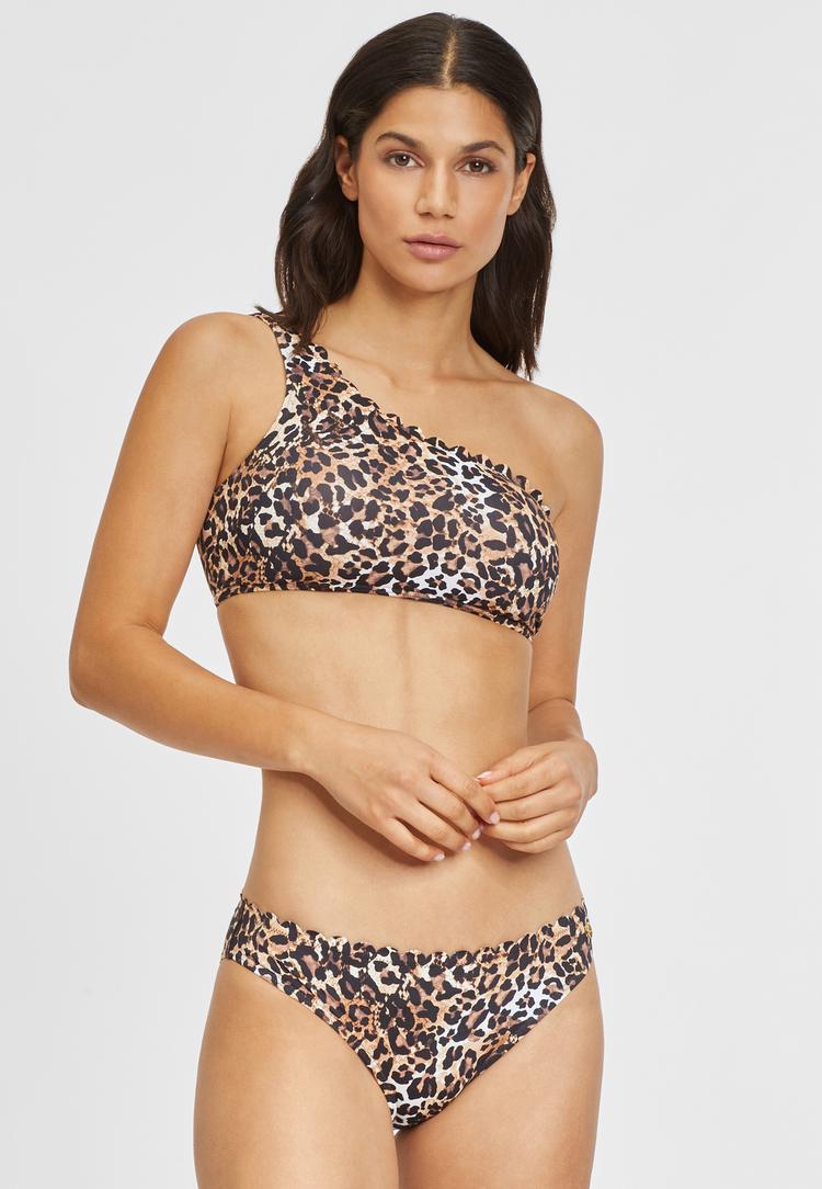 Lascana Lascana Bustier-Bikini-Top Bikini Oberteil Damen - braun-bedruckt - 1 | SportScheck